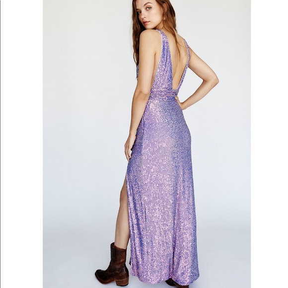 Free People Cool Girl Sequin Maxi Dress - Picture 2 of 5